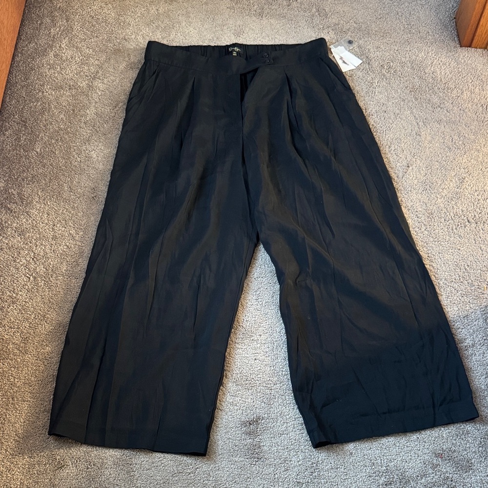 Jessica Simpson Black Melba Wide Leg Dress Pants Plus SIZE 18W NWT